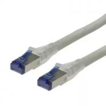 ROLINE - Patch-Cable - RJ-45 (M) - RJ-45 (M) - 20 m - SFTP, PiMF - CAT 6a - Crimped, Solid, glatt, Halogen-Free - pelēka (21.15.0874)