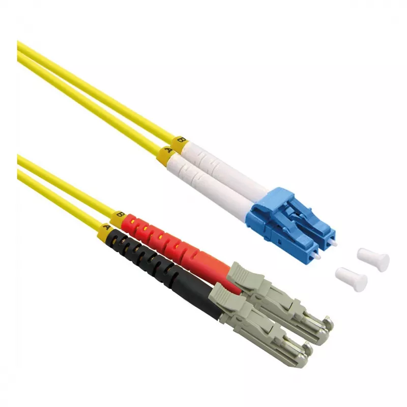 ROLINE optiskās šķiedras kabelis duplekss 9/125um OS2 - LSH APC / LC UPC - LSOH - dzeltens - 7,5 m