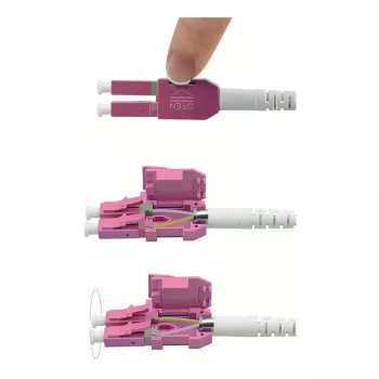 ROLINE LWL-Cable UNIBOOT Multimode 50/125µm OM4 LC Duplex 5m - Kabelis - Daudzmodu optiskā šķiedra