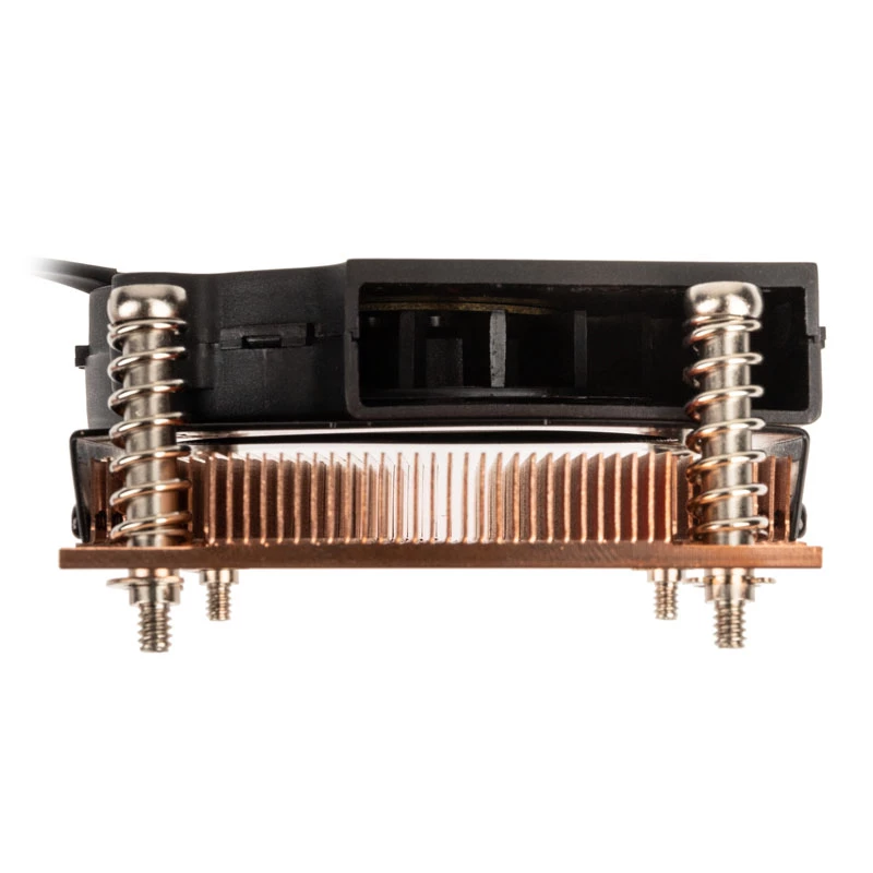 Gaisa CPU dzesētājs Akasa AK-CC1109BP01 ar 77 mm ventilatoru, dubultā lodīšu gultnis, Socket AM4, melns/vara