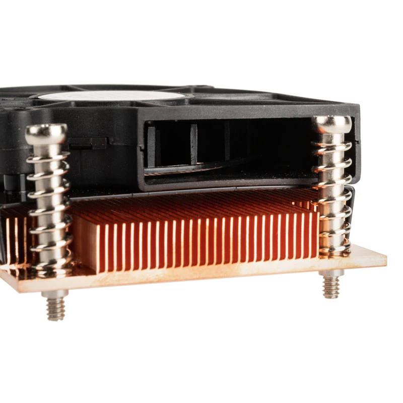 Gaisa CPU dzesētājs Akasa AK-CC1109BP01 ar 77 mm ventilatoru, dubultā lodīšu gultnis, Socket AM4, melns/vara