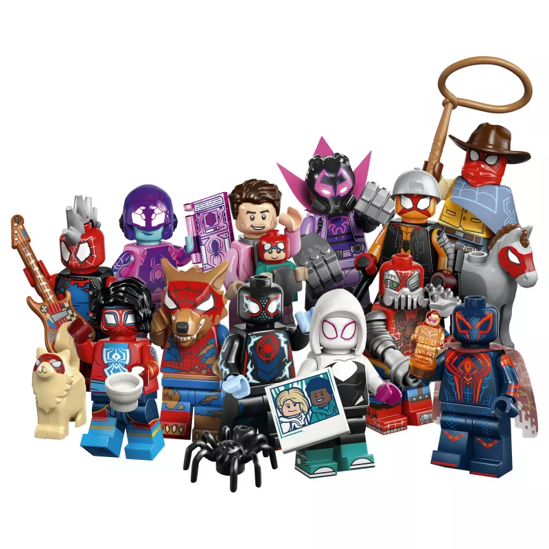 71050 Minifigures Spider-Man: Pāri Zirnekļcilvēka visumam, konstruktora rotaļlieta, jaukta prece, viena figūriņa
