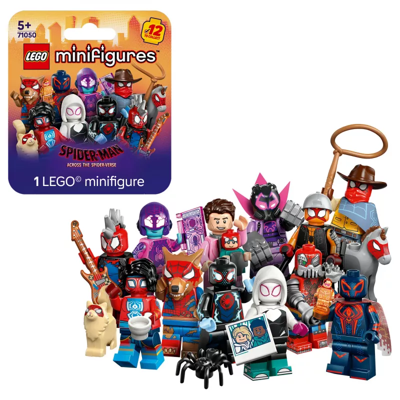71050 Minifigures Spider-Man: Pāri Zirnekļcilvēka visumam, konstruktora rotaļlieta, jaukta prece, viena figūriņa