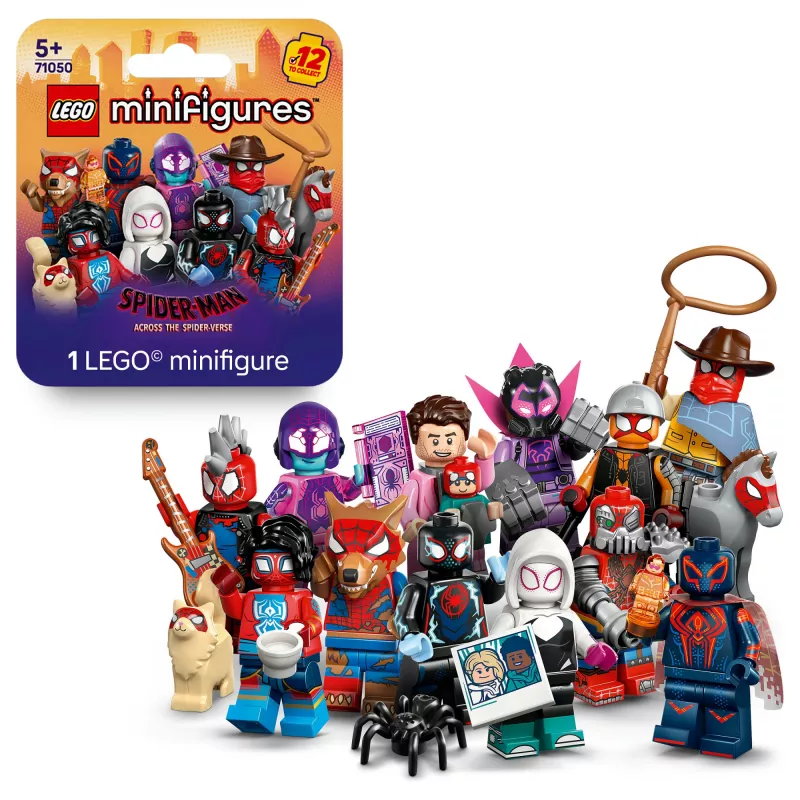 71050 Minifigures Spider-Man: Pāri Zirnekļcilvēka visumam, konstruktora rotaļlieta, jaukta prece, viena figūriņa