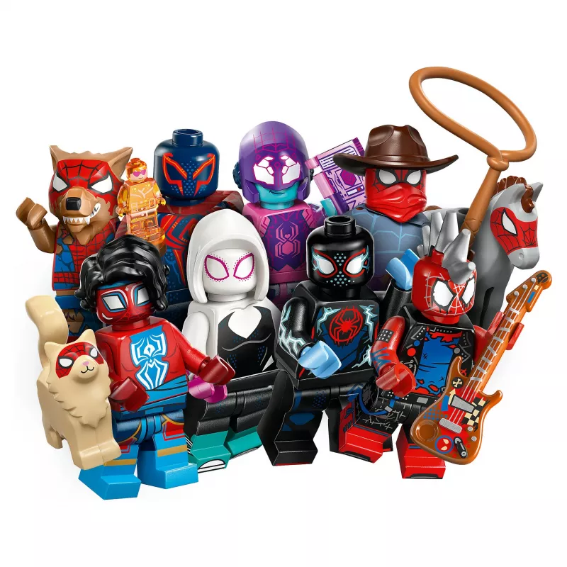 71050 Minifigures Spider-Man: Pāri Zirnekļcilvēka visumam, konstruktora rotaļlieta, jaukta prece, viena figūriņa