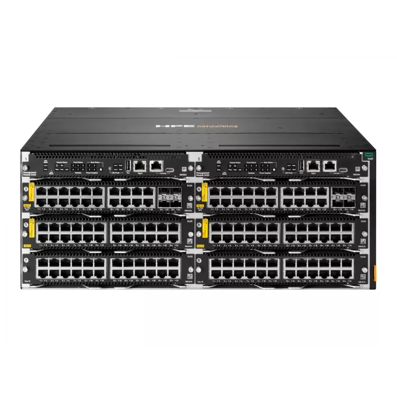 HPE Aruba Networking CX 5420 20p 10M/100M/1G Class4 PoE 4p SFP+ 1G/10G LRM modulis - Slēdzis - L3 - pārvaldīts - 20 x 10/100/1000 (PoE 4. klase) + 4 x 1 Gigabits / 10 Gigabits SFP+ - gaiss