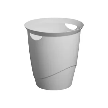 Atkritumu tvertne apaļa plastmasas pelēka izturīga 776010