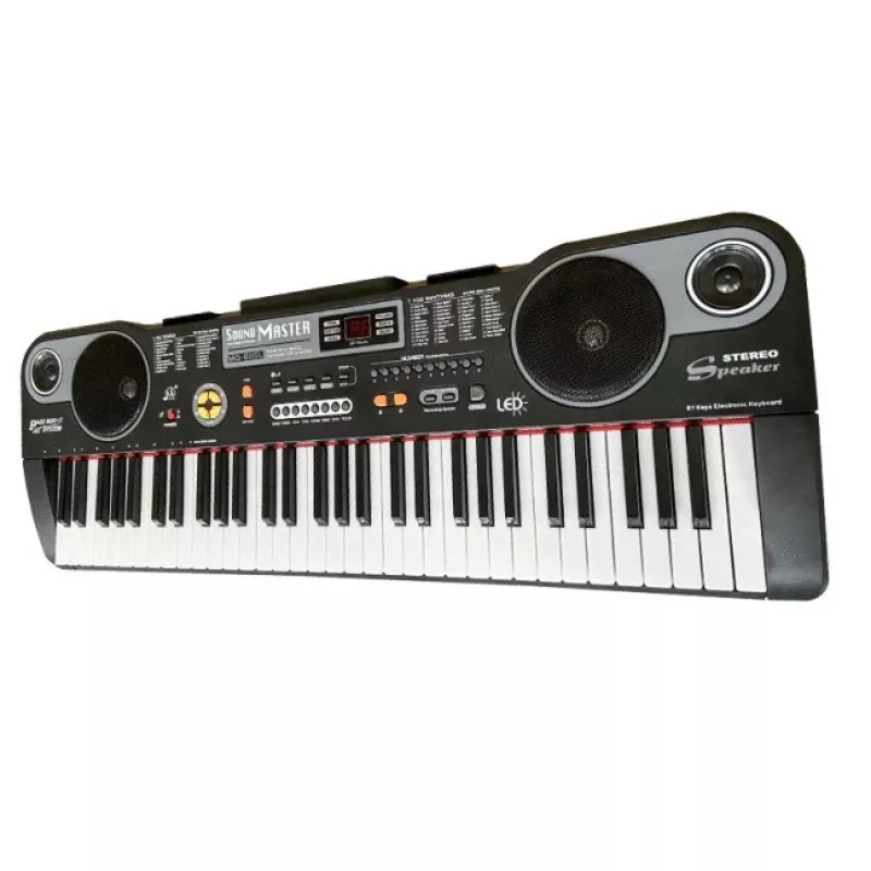MQ 6115L - klaviatūra ar mikrofonu mācīšanās nolūkiem, paredzēta bērniem