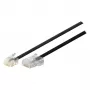 Telefona kabelis S-Impuls 70256 — 6 m, RJ11 uz RJ11, melns