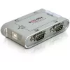 DeLOCK 87414 USB 2.0 uz 4 portu RS-232 seriālais adapteris