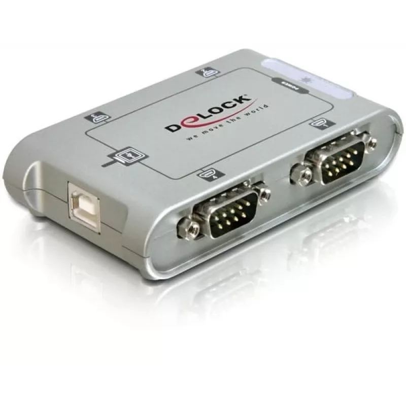 DeLOCK 87414 USB 2.0 uz 4 portu RS-232 seriālais adapteris