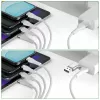 4smarts 541024 USB kabelis 1,2 m USB A/USB C USB C/Micro USB-A/Lightning balts (541024)