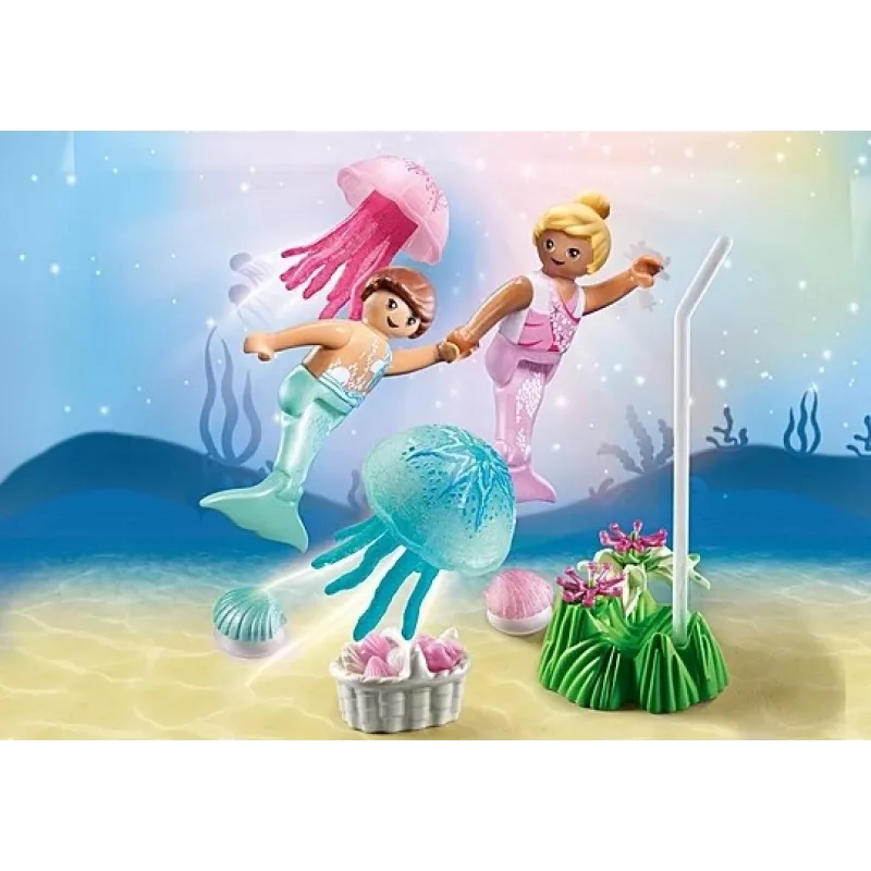 Figūriņu komplekts Princess Magic 71504 Mermaid Kids with Jellyfish