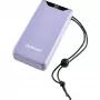 Ārējais akumulators USB 20000MAH QC3.0/violeta F20000 7332053 Intenso