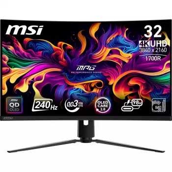 Monitors MSI MPG 321CURXDE QD-OLED 31.5 collu QD-OLED 3840 x 2160