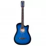 V-TONE AG One BB - 4/4 akustiskā ģitāra, zilais uzliesmojums