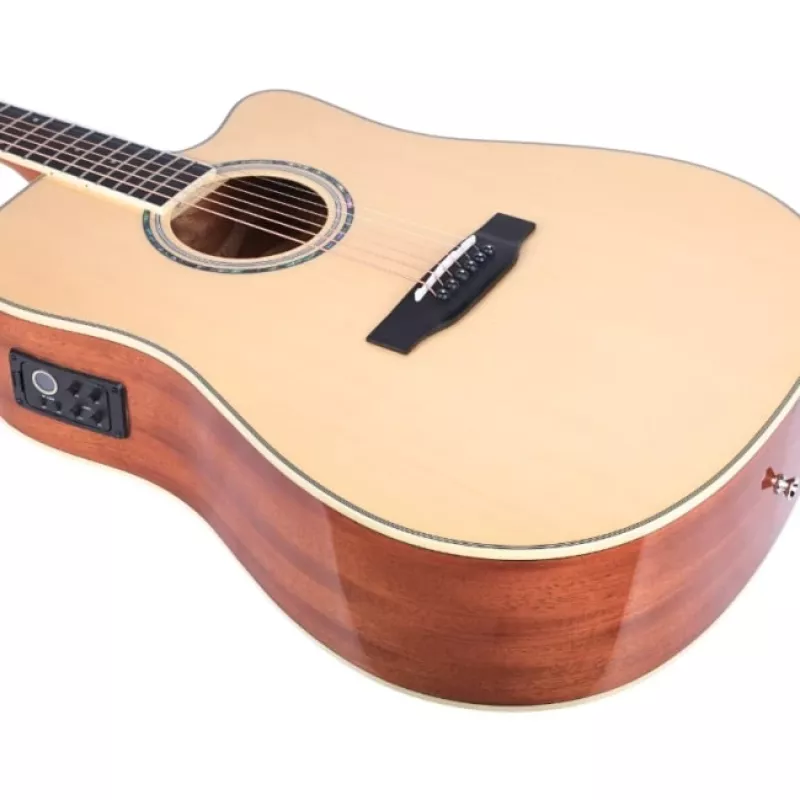 V-TONE VEAG1 CE NT - 4/4 elektroakustiskā ģitāra, dabīgā krāsā