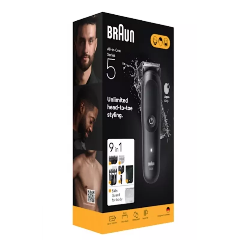 Matu trimmeri Braun AIO5540 Melns Litija-jonu 120 min