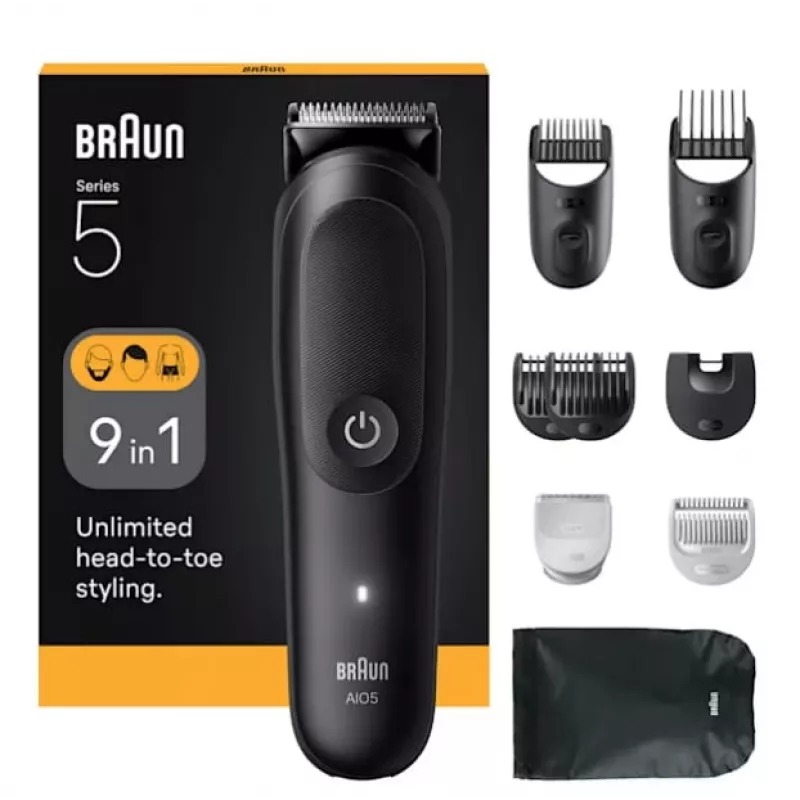 Matu trimmeri Braun AIO5540 Melns Litija-jonu 120 min