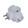 Esperanza ELK302W elektrības sadalītājs, 3 ligzdas, balts