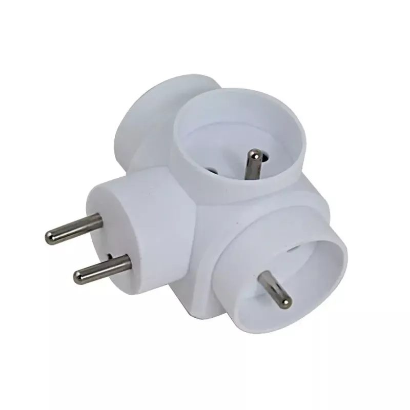 Esperanza ELK302W elektrības sadalītājs, 3 ligzdas, balts