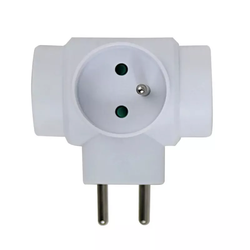 Esperanza ELK302W elektrības sadalītājs, 3 ligzdas, balts