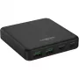 USB lādētājs darbvirsmas lādētājs DC465PD (melns, 65 W, PD, Quick Charge 3.0)