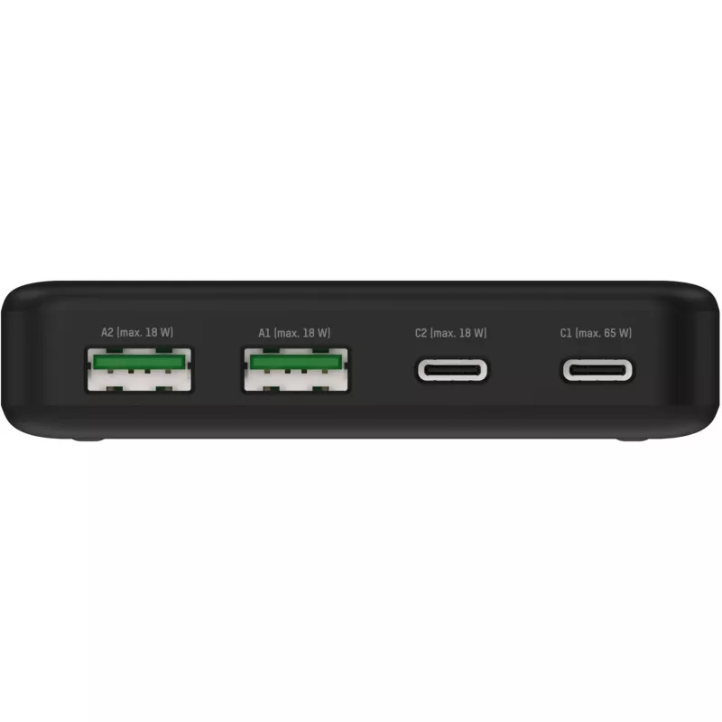 USB lādētājs darbvirsmas lādētājs DC465PD (melns, 65 W, PD, Quick Charge 3.0)
