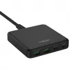 USB lādētājs darbvirsmas lādētājs DC465PD (melns, 65 W, PD, Quick Charge 3.0)