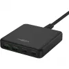 USB lādētājs darbvirsmas lādētājs DC465PD (melns, 65 W, PD, Quick Charge 3.0)
