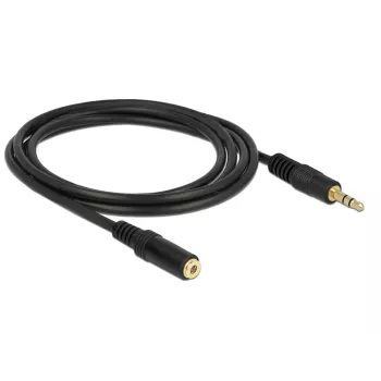 Audio kabelis DeLOCK 83766 2 m 3,5 mm melns