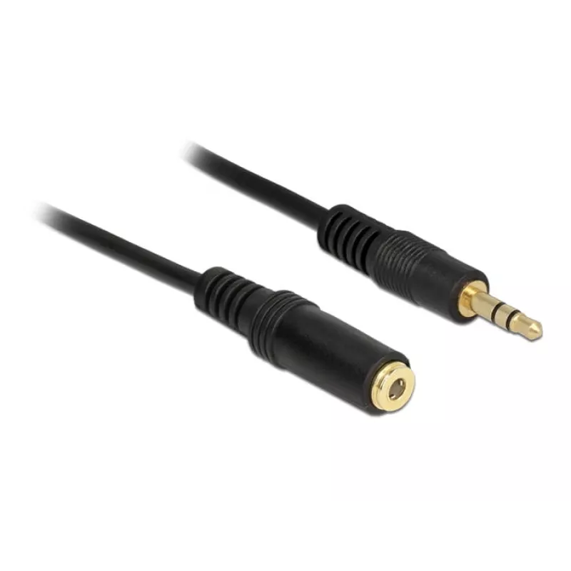Audio kabelis DeLOCK 83766 2 m 3,5 mm melns