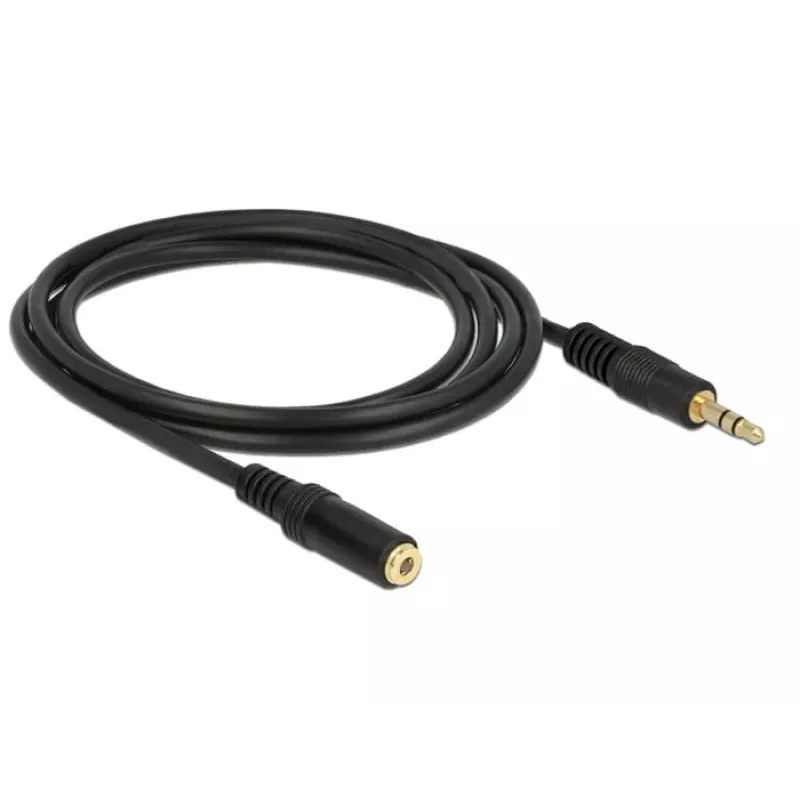 Audio kabelis DeLOCK 83766 2 m 3,5 mm melns