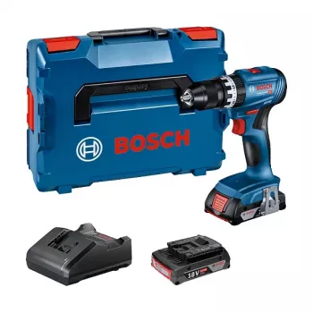 Bosch GSB 18V-45 Professional - rotācijas triecienurbjmašīna/skrūvgriezis - bezvada - 2 ātrumi - patrona ar atslēgu 13 mm - 45 N·m - 2 akumulatori - 18 V (06019K3303)