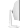 34 collu MSI Modern MD342CQPWDE izliekts VA LCD monitors 3440×1440 UWQHD 21:9, 4 ms, 300 cd/m², USB centrmezgls, skaļruņi, VESA, augstumā regulējams — Balts