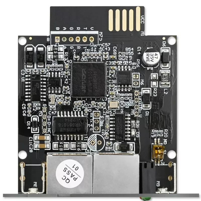 SNMP tīkla pārvaldības modulis QOLTEC 50398 UPS uzraudzībai un vadībai