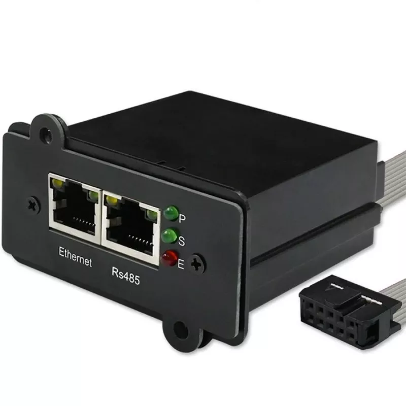 SNMP tīkla pārvaldības modulis QOLTEC 50398 UPS uzraudzībai un vadībai