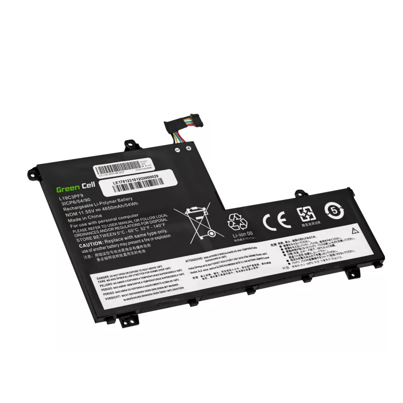 Baterija zaļa Cell priekš Lenovo ThinkBook 14-IIL 14-IML 15-IIL 15-IML — 11.1V 45Wh (modeļi L19C3PF1 L19D3PF1 L19L3PF8 L19M3PF1)