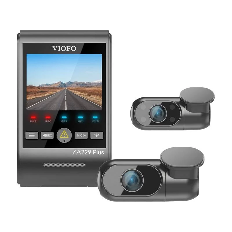 Videoreģistrators VIOFO A229 PLUS 3CH 2K + 1080p WiFi GPS