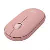 Logitech Pebble 2 Combo tastatūra un pele, iekļauts universāls RF bezvadu + Bluetooth QWERTZ vācu rozā (920-012205)