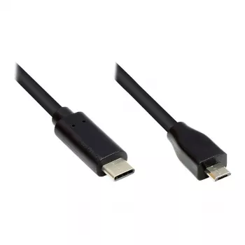 Good Connections GC-M0124 - 3 m - USB Type-C - Micro USB Type-B - vīr.-vīr. - 480 MB/s