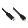Good Connections GC-M0124 - 3 m - USB Type-C - Micro USB Type-B - vīr.-vīr. - 480 MB/s