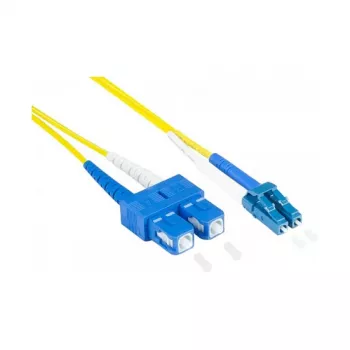 Alcasa LW-9075LS optiskās šķiedras kabelis 7,5 m 2x LC 2x SC OS2 dzeltens (LW-9075LS)