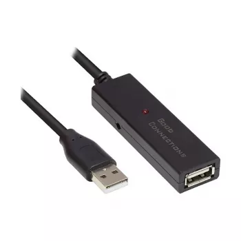 Good Connections GC-M0132 - 10 m - USB A - USB A - USB 2.0 - 480 Mbit/s - Melns