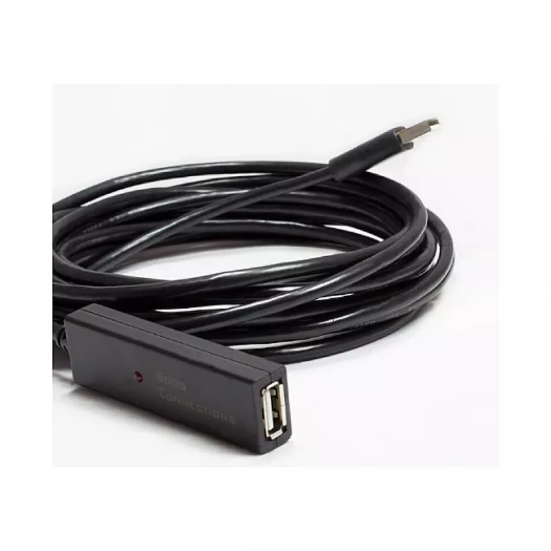 Good Connections GC-M0132 - 10 m - USB A - USB A - USB 2.0 - 480 Mbit/s - Melns