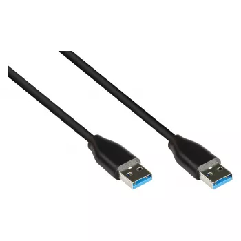 Good Connections 2831-AA005S - 0,5 m - USB A - USB A - USB 3.2 Gen 2 (3.1 Gen 2) - 10000 Mbit/s - Melns