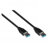 Good Connections 2831-AA010S - 1 m - USB A - USB A - USB 3.2 Gen 2 (3.1 Gen 2) - 10000 Mbit/s - melns