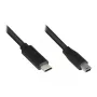 Savienojuma kabelis USB 2.0, USB-C™ spraudnis uz spraudni Mini B 5 kontaktu, melns, 3 m, Good Connections (3310-CM030)