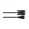 Good Connections GC 4945-MF - Adaptera kabelis RJ45 ligzda> D-Sub 9 kontaktu spraudnis, melns, 0,1 m - Tīkls - 0,1 m
