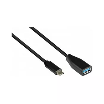 Good Connections 2811-OTG - 0,1 m - USB C - USB A - USB 3.2 Gen 1 (3.1 Gen 1) - 5000 Mbit/s - Melns